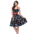 Грейс Карин фондовой хлопок Холтер бальное платья в Винтажном стиле 1950-х годов платья CL4596-2#